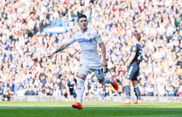 Pablo Hernández skoraði sigurmark Leeds gegn Millwall.