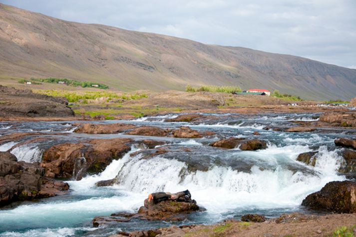 Gott "plank" við Kvíslafoss