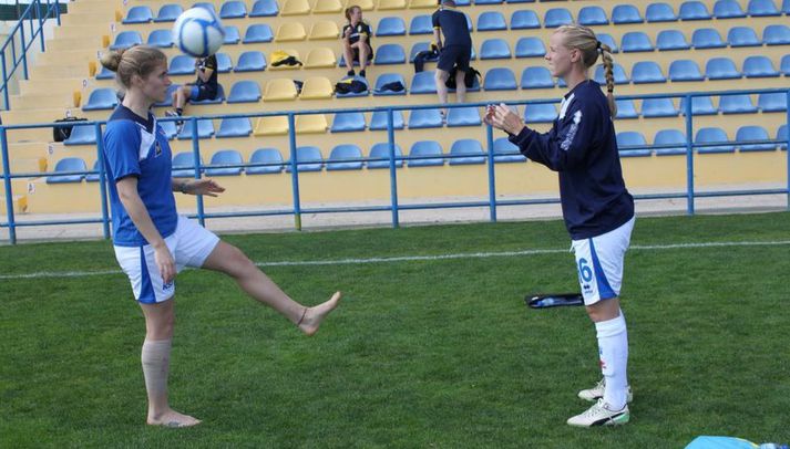 Þórunn Helga Jónsdóttir og Katrín Ómarsdóttir.