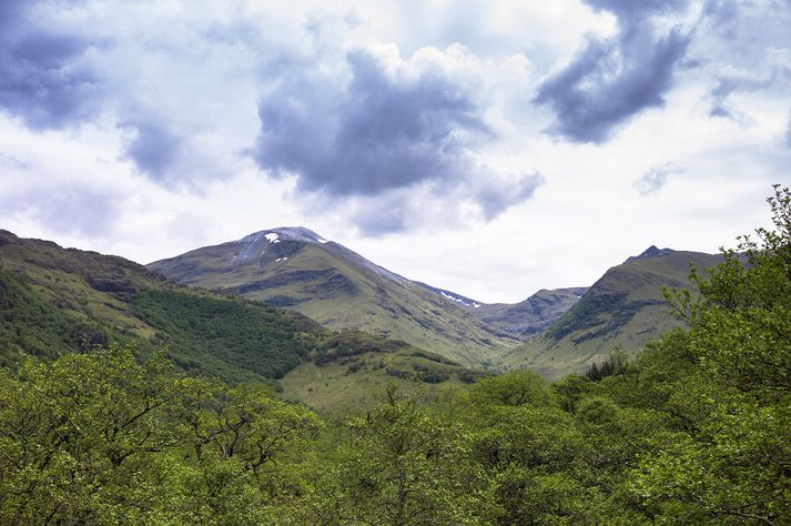 Fjallstindurinn Ben Nevis er fagur á góðum degi.