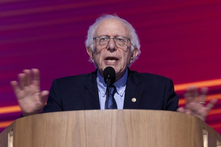 Bernie Sanders náði endurkjöri sem öldungadeildarþingmaður fyrir Vermont í kosningunum á þriðjudag. Hann hefur setið á þinginu frá árinu 2007.