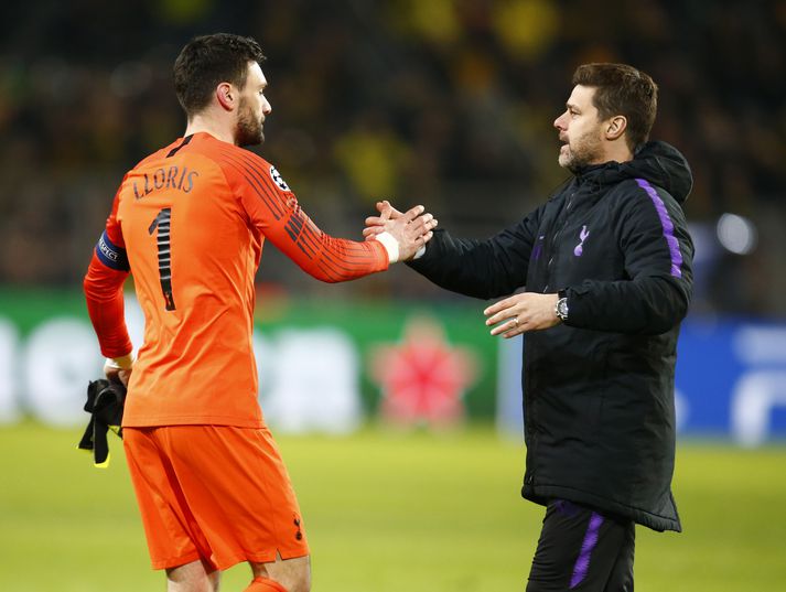 Pochettino og Lloris á góðri stundu.