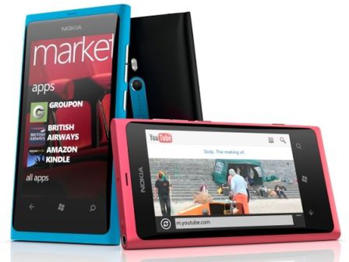 Nýi Nokia Lumia 920 síminn verður mun öflugri en fyrri símar úr Lumia línunni, sem hér sjást á myndinni, ef marka má frétt frá því í morgun.