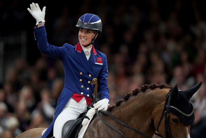 Charlotte Dujardin má ekki keppa aftur fyrr en í júlí á næsta ári.