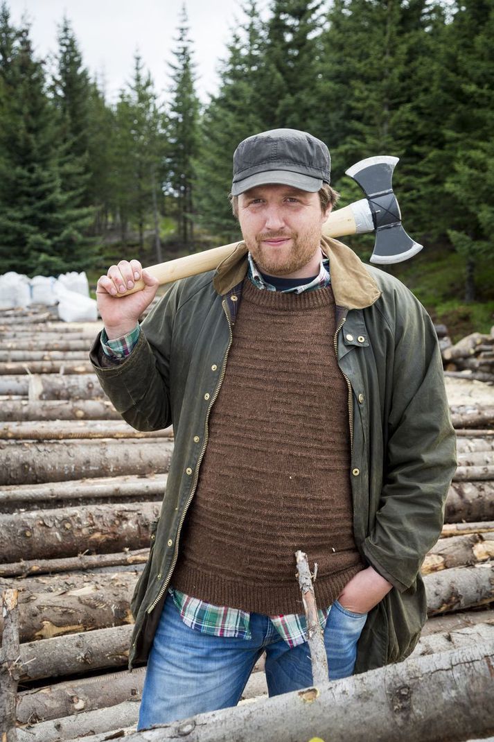 Gústaf Jarl Viðarsson skógarvörður í Heiðmörk lofar góðri skemmtun í dag en Skógarleikarnir 2016 hefjast klukkan 14.  