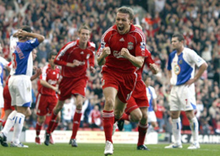 Craig Bellamy skoraði fyrir Liverpool gegn Blacburn þegar liðin mættust fyrr á tímabilinu.