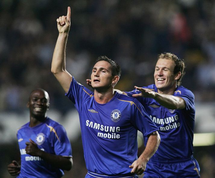 Lampard fagnar einu af 211 mörkum sínum fyrir Chelsea.