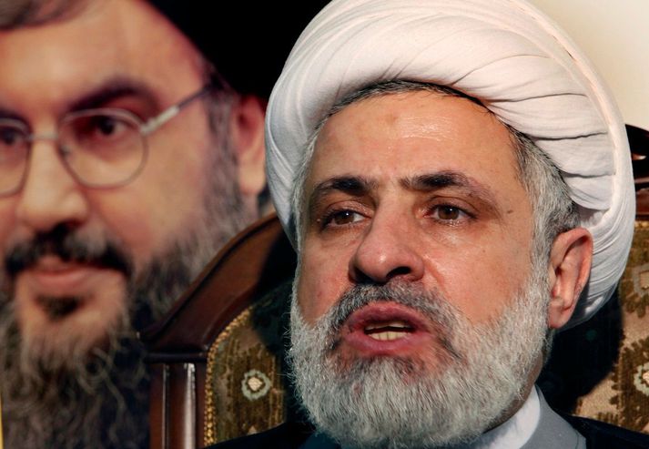 Naim Qassem, nýr leiðtogi Hezbollah-hryðjuverkasamtakanna.