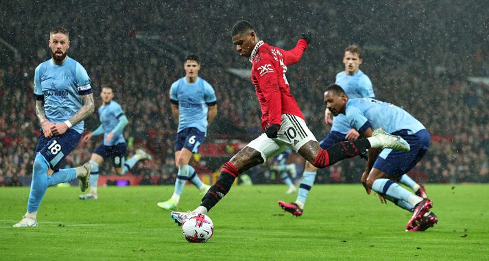 Marcus Rashford hefur verið sjóðandi heitur fyrir Manchester United undanfarna mánuði.