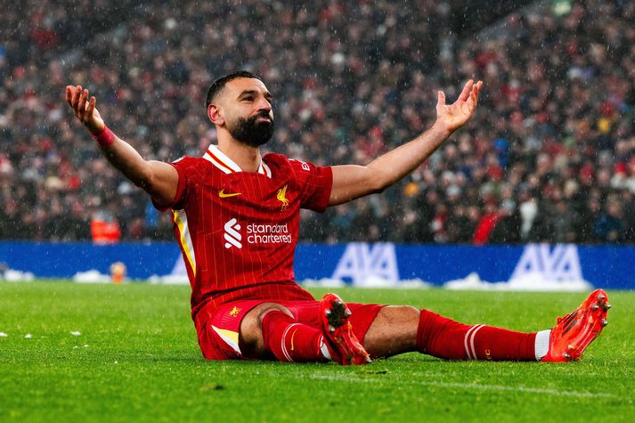 Það er pressa á Mohamed Salah og félögum í Liverpool liðinu í kvöld. Þeir eru 1-0 undir eftir fyrri leikinn á móti Tottenham en eru á heimavelli sínum í kvöld.