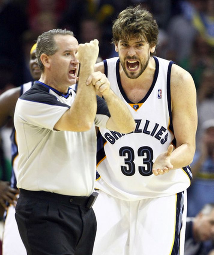 Marc Gasol í leiknum í nótt.