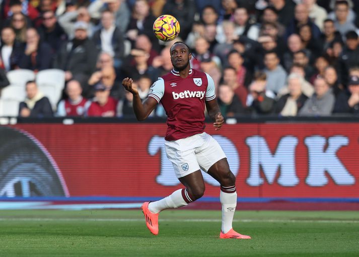 Michail Antonio kom til West Ham United frá Nottingham Forest fyrir níu árum.