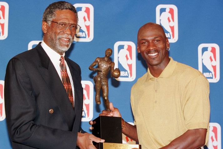 Bill Russell og Michael Jordan.