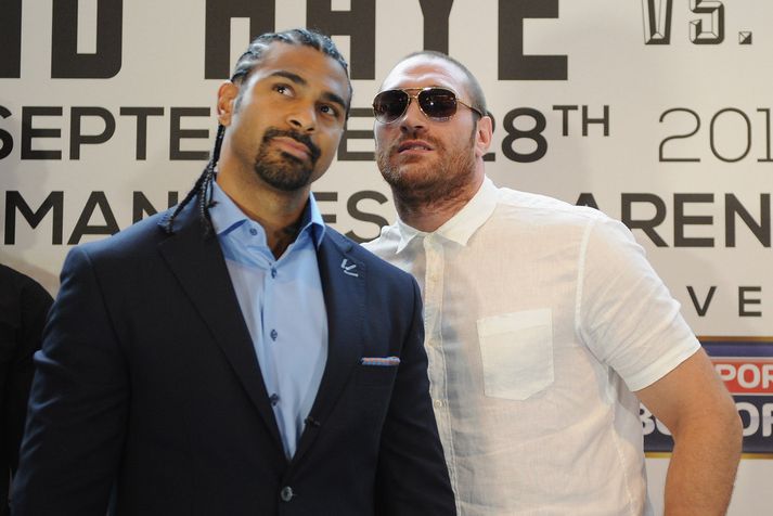 David Haye and Tyson Fury.