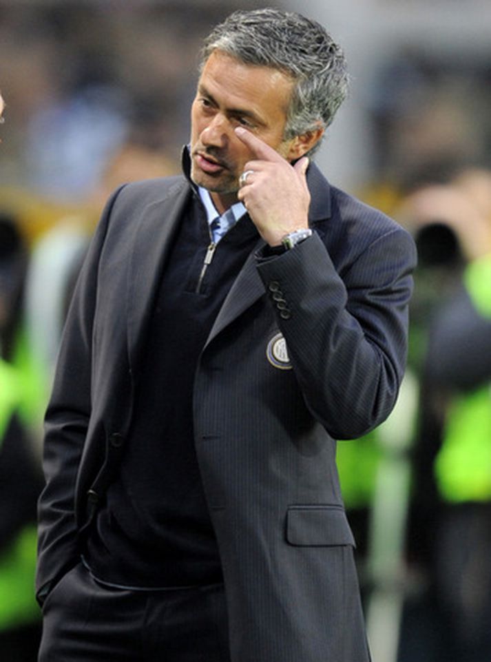 Jose Mourinho, þjálfari Inter.