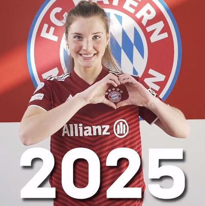 Karólína Lea Vilhjálmsdóttir er á sínu öðru tímabili hjá Bayern München.