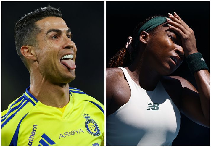 Knattspyrnumaðurinn Cristiano Ronaldo var langtekjuhæstur meðal íþróttafólks heims á síðasta ári en efsta konan, tenniskonan Coco Gauff, var langt frá því að komast inn á topp hundrað.