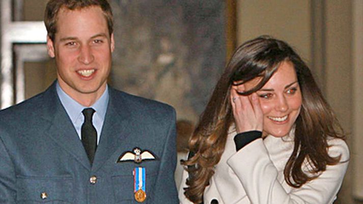 Vilhjálmur og Kate Middleton.