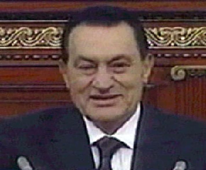 Hosni Mubarak. Mynd/ afp.