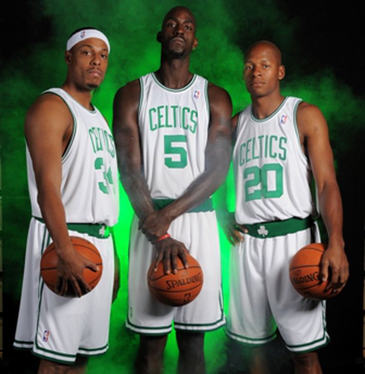 Paul Pierce, Kevin Garnett og Ray Allen fara fyrir Boston líkt og í fyrra