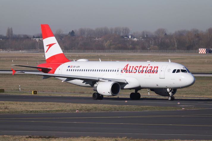 Flugvél flugfélagsins Austrian Airlines.