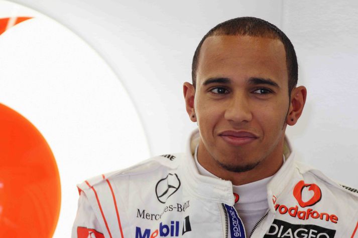 Lewis Hamilton í Tyrklandi í morgunsárið.