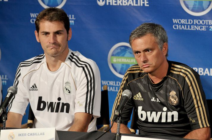 Casillas og Mourinho.