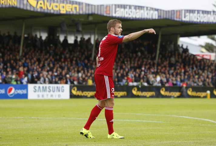 Hólmar í leik með Rosenborg gegn KR. Nú spilar hann í Búlgaríu