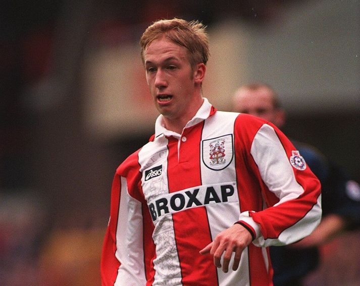 Graham Potter í leik með Stoke City.