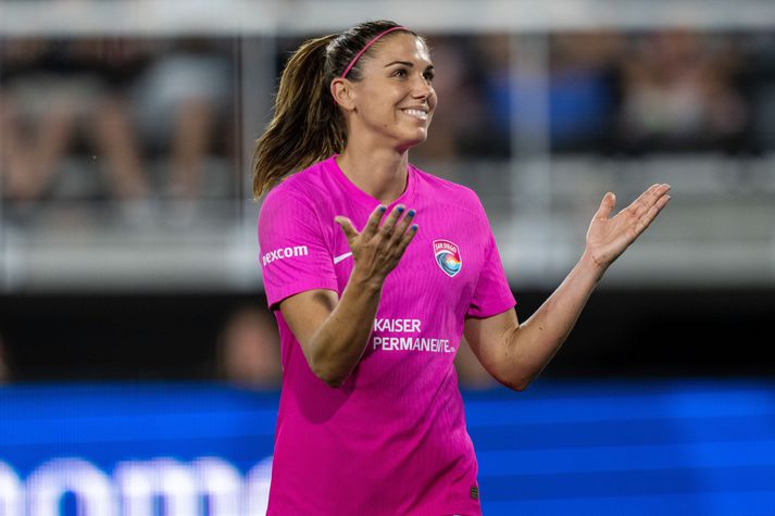 Alex Morgan hefur ákveðið að segja þetta gott í fótboltanum og á bara eftir að spila einn kveðjuleik um komandi helgi.