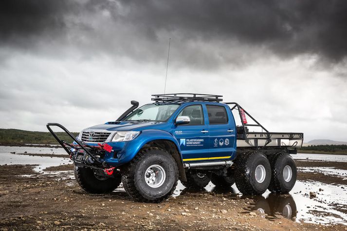 Toyota Hilux breyttur af Arctic Trucks fyrir akstur á suðurskautinu.