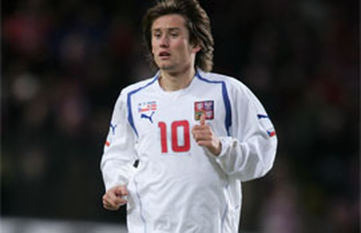 Tomas Rosicky, leikmaður Dortmund, skoraði sigurmark Tékka í kvöld