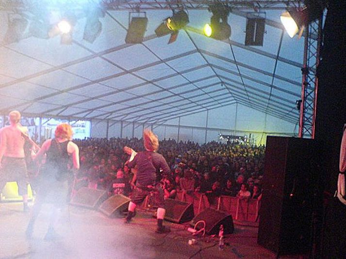 wistaria Þungarokkararnir á Wacken-hátíðinni í Þýskalandi á síðasta ári.