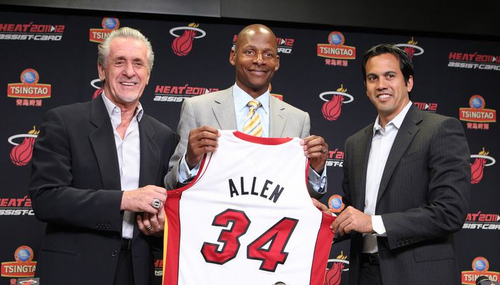 Ray Allen með búning Miami Heat.