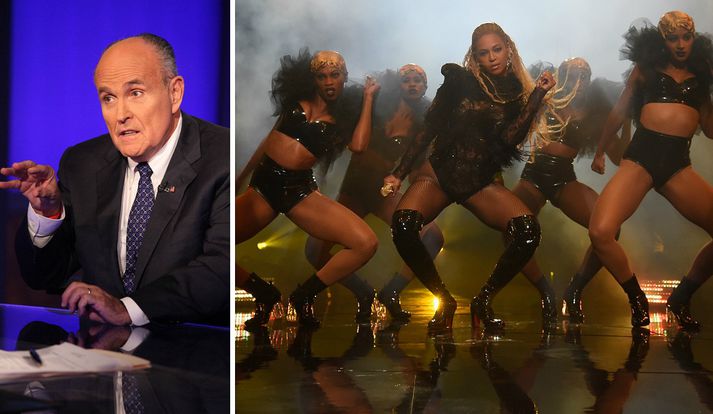 Fyrrum borgarstjóri New York segir að atriði Beyoncé um helgina hafi verið til skammar.