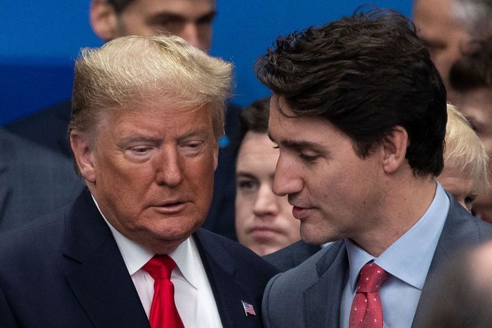 Trump og Trudeau hafa ekki talað saman frá því Donald varð forseti. Þeir þurfa væntanlega að gera það núna þegar þjóðirnar hafa lagt tolla á innflutning hvor annars.