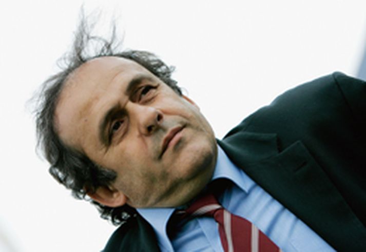 Michael Platini sækist eftir forsetastólnum hjá UEFA.