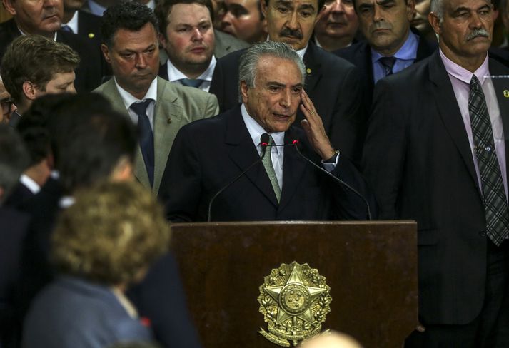 Michele Temer, starfandi forseti Brasilíu.