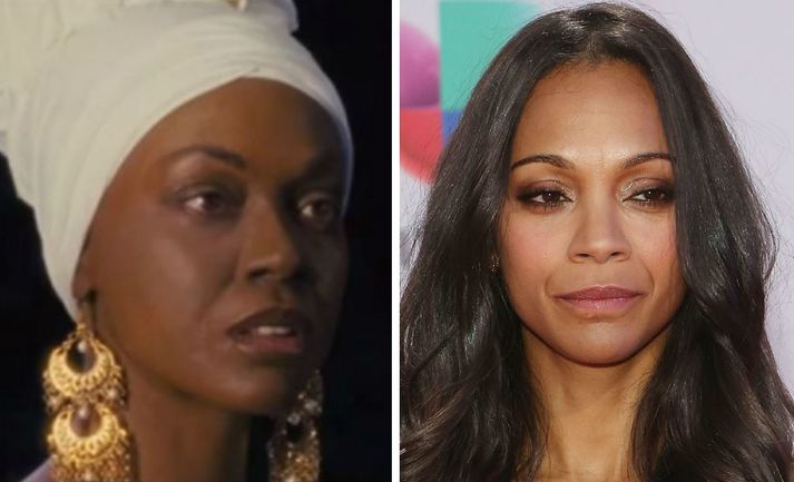 Zoe Saldana leikur Simone en aðdáendur tónlistarkonunnar gagnrýna harkalega að húðlitur leikkonunnar virðist hafa verið gerður dekkri fyrir hlutverkið.