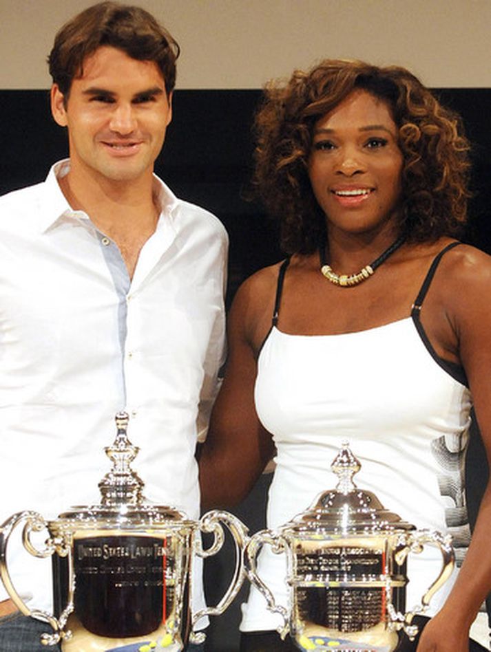 Roger Federer og Serena Williams unnu bæði Wimbledon-mótið á árinu.