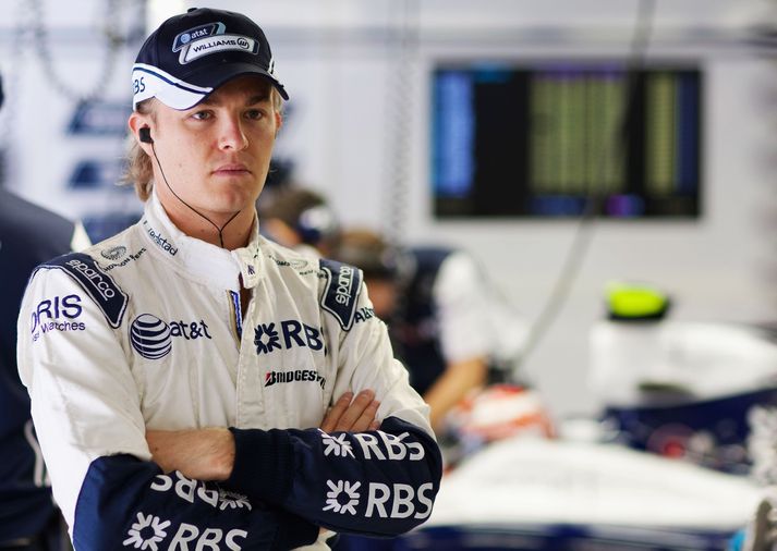 Nico Rosberg var svekktur að bíllinn stöðvaðist í brautinnii í dag eftir að hann naði besta tíma.