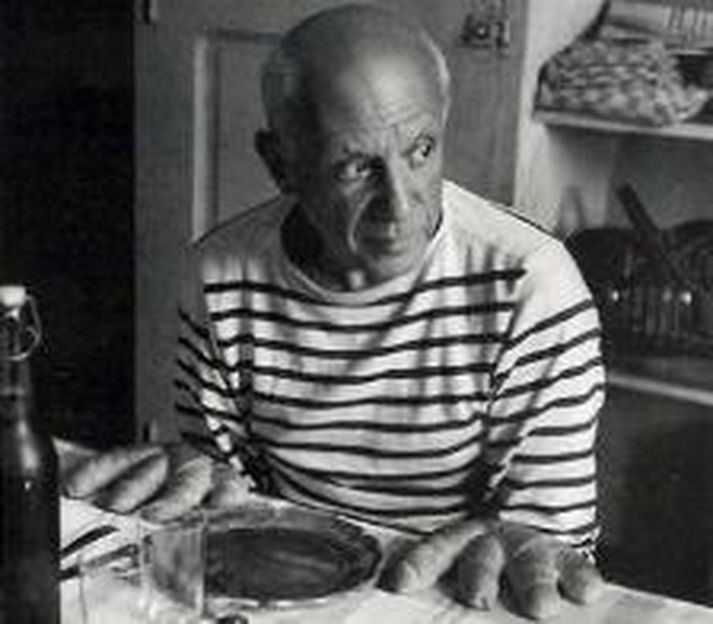 Pablo Picasso lést á tíræðisaldri árið 1973.