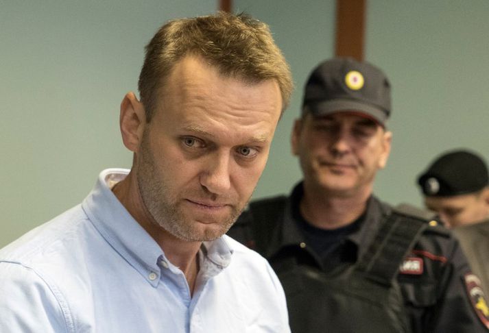 Alexei Navalny mætti fyrir rétt í síðustu viku