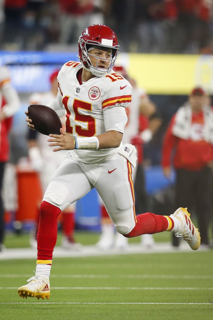 Kemst Patrick Mahomes, tengdasonur Mosfellsbæjar í úrslit NFL-deildarinnar í enn eitt skiptið.