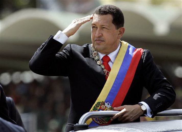 Hugo Chavez, forseti Venesúela.