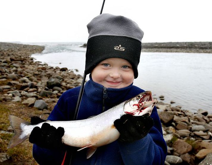 Þessi bleikja veiddist í Flateyjardal.