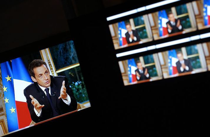 Nicolas Sarkozy í sjónvarpsviðtali
„Nú erum við að greiða fyrir afleiðingarnar.“ nordicphotos/AFP
