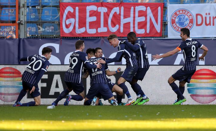 Bochum vann vægast sagt óvæntan sigur gegn Þýskalandsmeisturum Bayern München í dag.