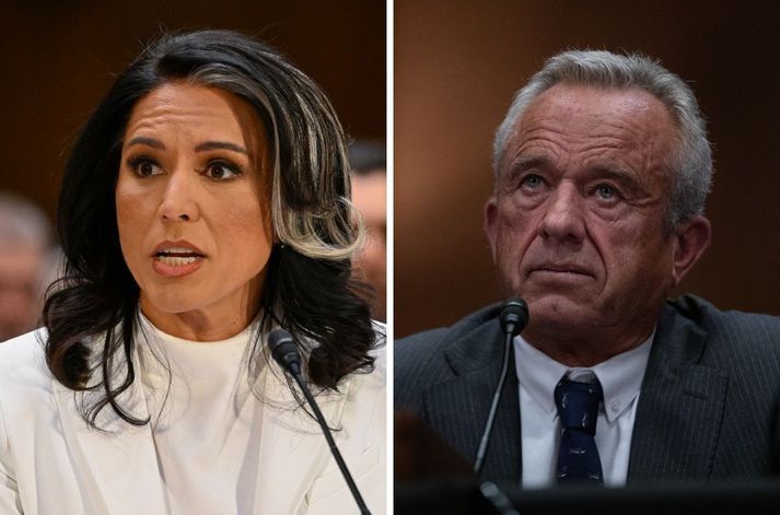 Tulsi Gabbard og Robert F. Kennedy yngri.