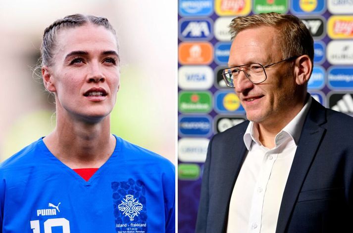 Dagný Brynjarsdóttir og Þorsteinn Halldórsson sameina krafta sína að nýju í komandi leikjum gegn Sviss og Frakklandi.